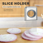 Vegetable Holder Slicer Stainless Steel Cutter
