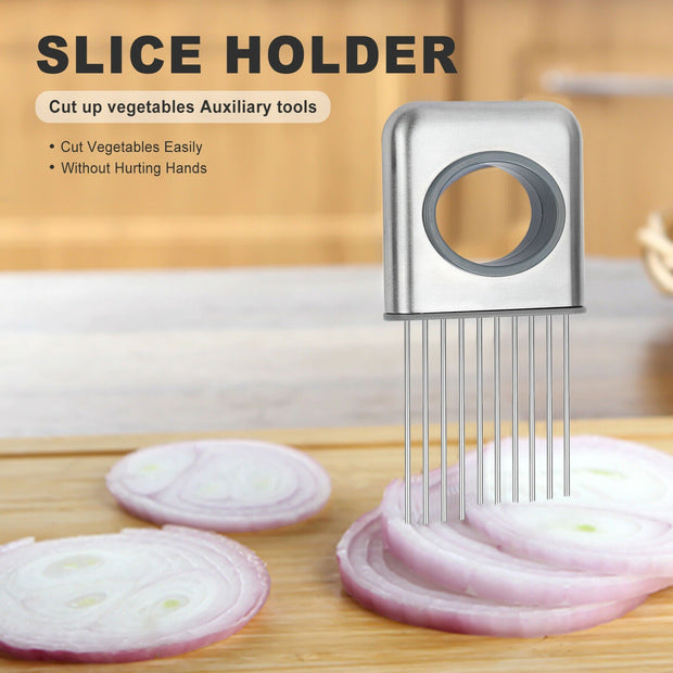 Vegetable Holder Slicer Stainless Steel Cutter